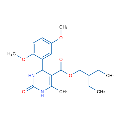 2-Ethylbutyl 4-(2,5-dimethoxyphenyl)-6-methyl-2-oxo-1,2,3,4-tetrahydropyrimidine-5-carboxylate 1g
