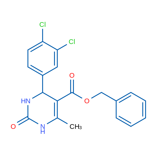 Benzyl 4-(3,4-dichlorophenyl)-6-methyl-2-oxo-1,2,3,4-tetrahydropyrimidine-5-carboxylate 1g