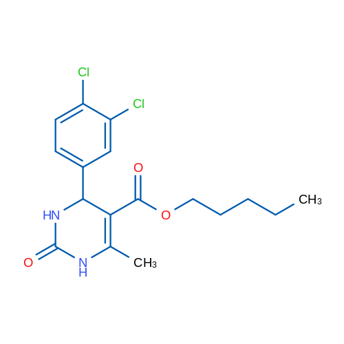 Pentyl 4-(3,4-dichlorophenyl)-6-methyl-2-oxo-1,2,3,4-tetrahydropyrimidine-5-carboxylate 1g