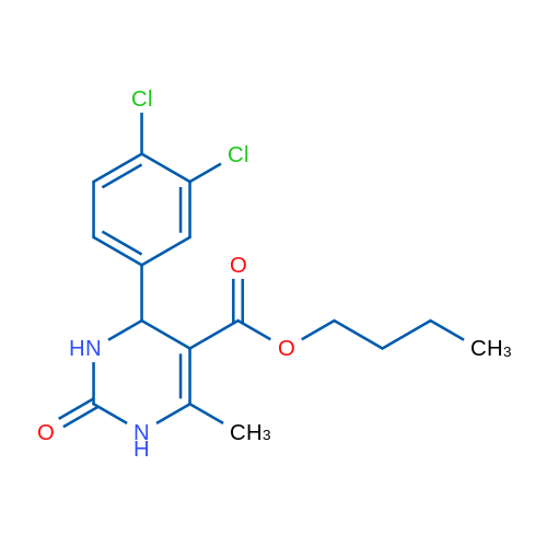 Butyl 4-(3,4-dichlorophenyl)-6-methyl-2-oxo-1,2,3,4-tetrahydropyrimidine-5-carboxylate 1g