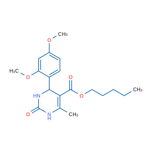 Pentyl 4-(2,4-dimethoxyphenyl)-6-methyl-2-oxo-1,2,3,4-tetrahydropyrimidine-5-carboxylate 1g