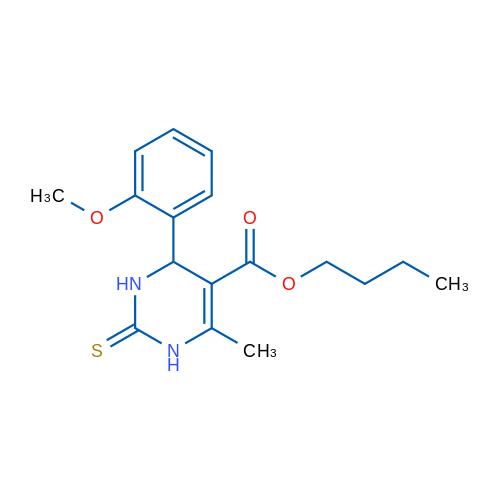 Butyl 4-(2-methoxyphenyl)-6-methyl-2-thioxo-1,2,3,4-tetrahydropyrimidine-5-carboxylate 1g
