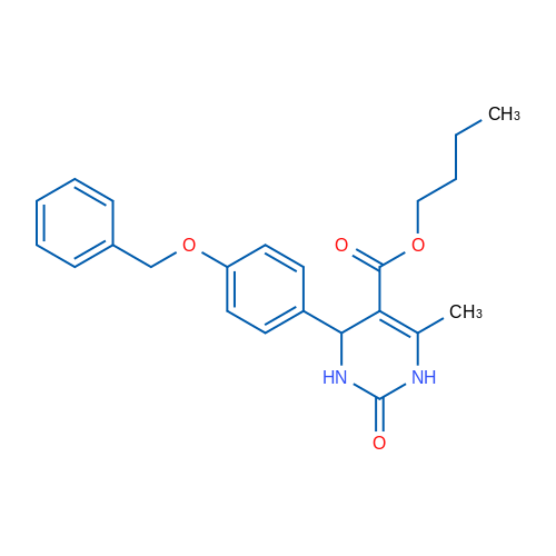 Butyl 4-(4-(benzyloxy)phenyl)-6-methyl-2-oxo-1,2,3,4-tetrahydropyrimidine-5-carboxylate 1g