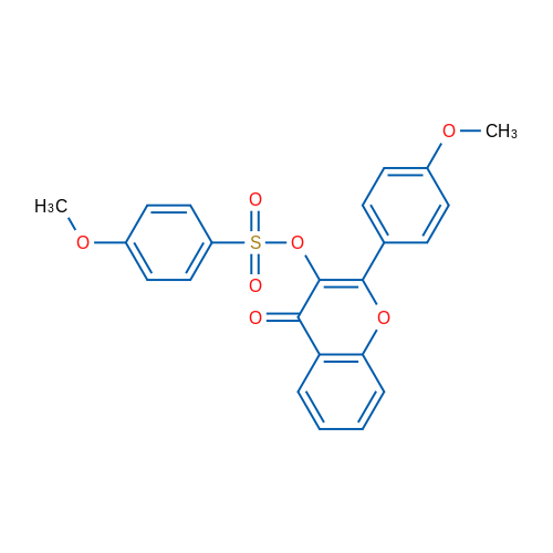 2-(4-Methoxyphenyl)-4-oxo-4H-chromen-3-yl 4-methoxybenzene-1-sulfonate 1g