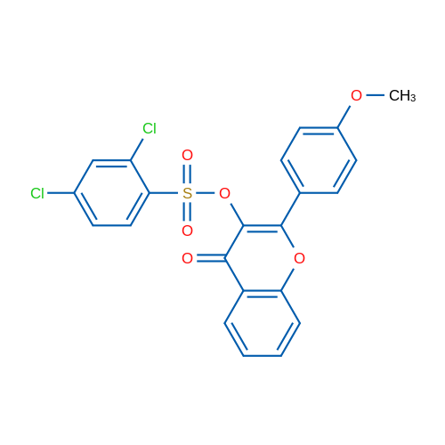 2-(4-Methoxyphenyl)-4-oxo-4H-chromen-3-yl 2,4-dichlorobenzene-1-sulfonate 1g