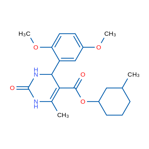 3-Methylcyclohexyl 4-(2,5-dimethoxyphenyl)-6-methyl-2-oxo-1,2,3,4-tetrahydropyrimidine-5-carboxylate 1g