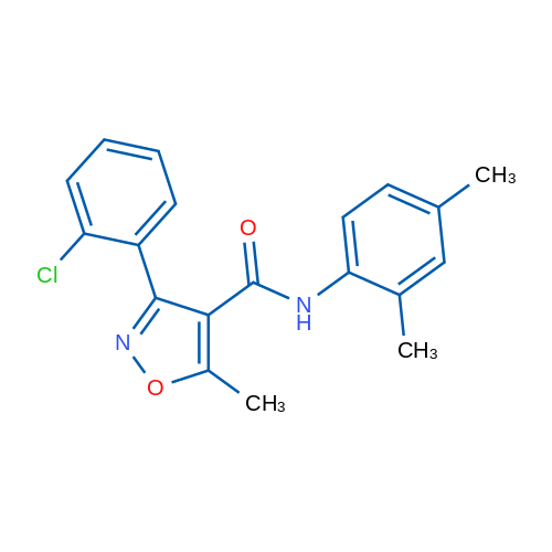 3-(2-Chlorophenyl)-N-(2,4-dimethylphenyl)-5-methyl-1,2-oxazole-4-carboxamide 1g