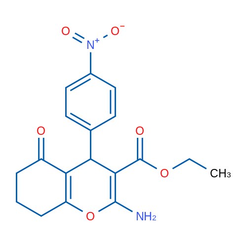 Ethyl 2-amino-4-(4-nitrophenyl)-5-oxo-5,6,7,8-tetrahydro-4H-chromene-3-carboxylate 1g