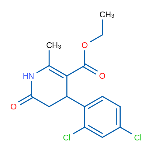 Ethyl 4-(2,4-dichlorophenyl)-2-methyl-6-oxo-1,4,5,6-tetrahydropyridine-3-carboxylate 1g