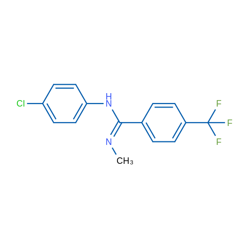 (E)-N-(4-Chlorophenyl)-N'-methyl-4-(trifluoromethyl)benzene-1-carboximidamide 1g