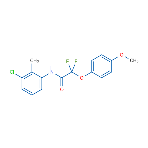 N-(3-Chloro-2-methylphenyl)-2,2-difluoro-2-(4-methoxyphenoxy)acetamide 1g