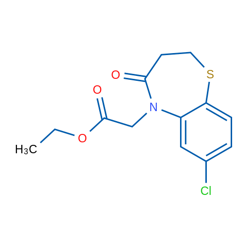 Ethyl 2-(7-chloro-4-oxo-2,3,4,5-tetrahydro-1,5-benzothiazepin-5-yl)acetate 1g