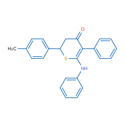 2-(4-Methylphenyl)-5-phenyl-6-(phenylamino)-3,4-dihydro-2H-thiopyran-4-one 1g