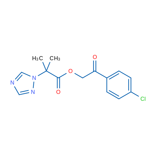 2-(4-Chlorophenyl)-2-oxoethyl 2-methyl-2-(1H-1,2,4-triazol-1-yl)propanoate 1g
