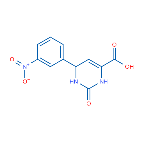 6-(3-Nitrophenyl)-2-oxo-1,2,3,6-tetrahydropyrimidine-4-carboxylic acid 1g
