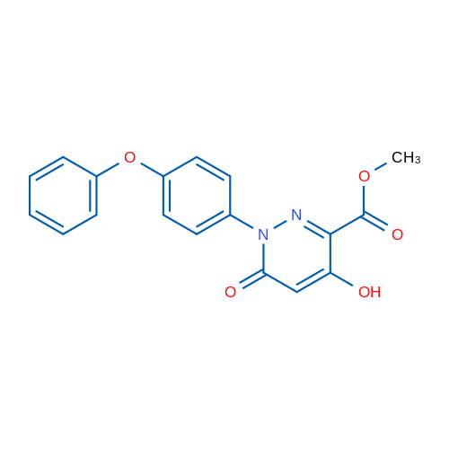 Methyl 4-hydroxy-6-oxo-1-(4-phenoxyphenyl)-1,6-dihydropyridazine-3-carboxylate 1g