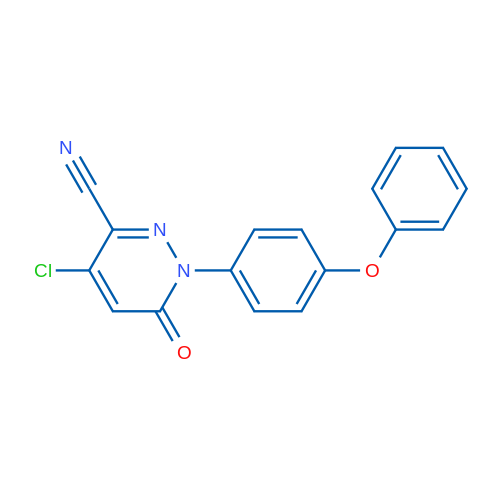 4-Chloro-6-oxo-1-(4-phenoxyphenyl)-1,6-dihydropyridazine-3-carbonitrile 1g