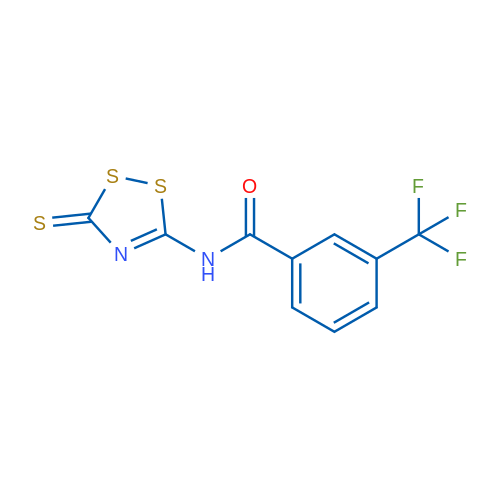 N-(3-Sulfanylidene-3H-1,2,4-dithiazol-5-yl)-3-(trifluoromethyl)benzamide 5mg