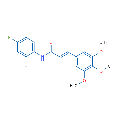 (2E)-N-(2,4-Difluorophenyl)-3-(3,4,5-trimethoxyphenyl)prop-2-enamide 1g