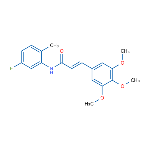 (2E)-N-(5-Fluoro-2-methylphenyl)-3-(3,4,5-trimethoxyphenyl)prop-2-enamide 1g