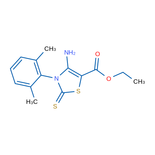 Ethyl 4-amino-3-(2,6-dimethylphenyl)-2-sulfanylidene-2,3-dihydro-1,3-thiazole-5-carboxylate 1g