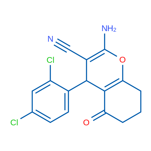 2-Amino-4-(2,4-dichlorophenyl)-5-oxo-5,6,7,8-tetrahydro-4H-chromene-3-carbonitrile 1g