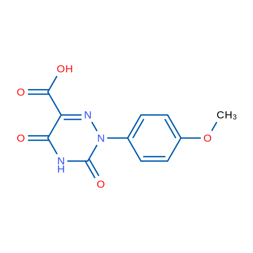 2-(4-Methoxyphenyl)-3,5-dioxo-2,3,4,5-tetrahydro-1,2,4-triazine-6-carboxylic acid 1g