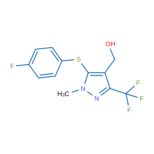 (5-((4-Fluorophenyl)thio)-1-methyl-3-(trifluoromethyl)-1H-pyrazol-4-yl)methanol 1g