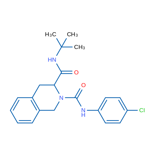 N3-tert-Butyl-N2-(4-chlorophenyl)-1,2,3,4-tetrahydroisoquinoline-2,3-dicarboxamide 10mg