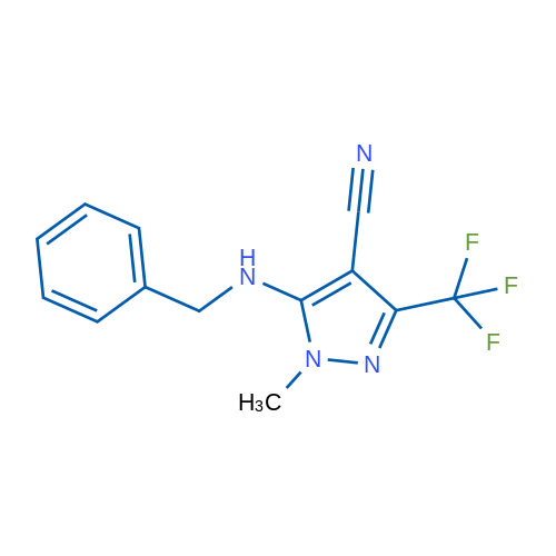 5-(Benzylamino)-1-methyl-3-(trifluoromethyl)-1H-pyrazole-4-carbonitrile 1g