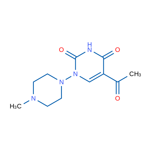 5-Acetyl-1-(4-methylpiperazin-1-yl)-1,2,3,4-tetrahydropyrimidine-2,4-dione 1g