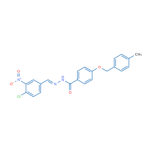 N'-(4-Chloro-3-nitrobenzylidene)-4-((4-methylbenzyl)oxy)benzohydrazide 1g
