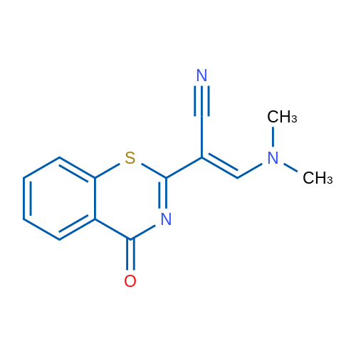 (2E)-3-(Dimethylamino)-2-(4-oxo-4H-1,3-benzothiazin-2-yl)prop-2-enenitrile 1g