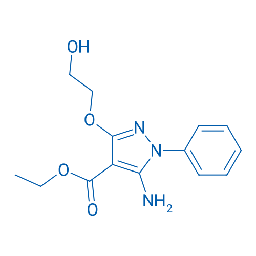 Ethyl 5-amino-3-(2-hydroxyethoxy)-1-phenyl-1H-pyrazole-4-carboxylate 50mg
