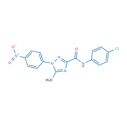 N-(4-Chlorophenyl)-5-methyl-1-(4-nitrophenyl)-1H-1,2,4-triazole-3-carboxamide 1g