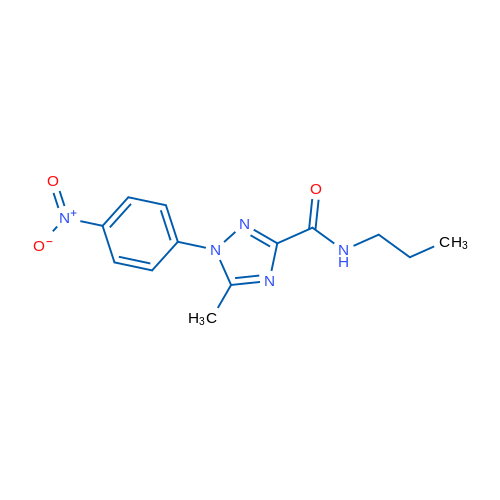 5-Methyl-1-(4-nitrophenyl)-N-propyl-1H-1,2,4-triazole-3-carboxamide 1g