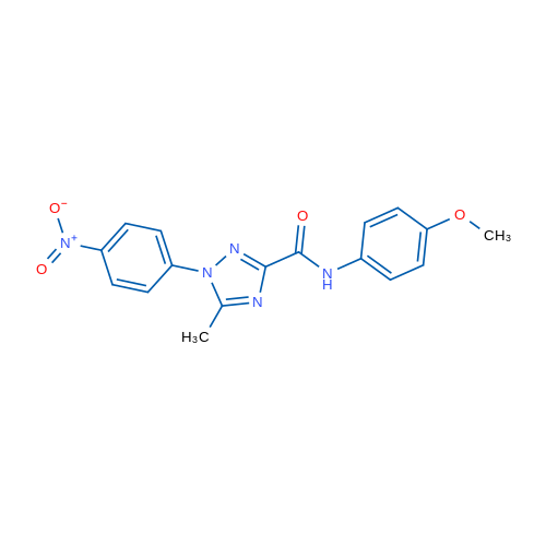 N-(4-Methoxyphenyl)-5-methyl-1-(4-nitrophenyl)-1H-1,2,4-triazole-3-carboxamide 1g