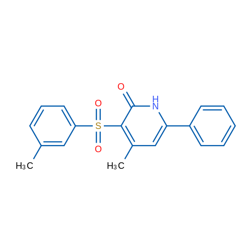 4-Methyl-3-(3-methylbenzenesulfonyl)-6-phenyl-1,2-dihydropyridin-2-one 1g