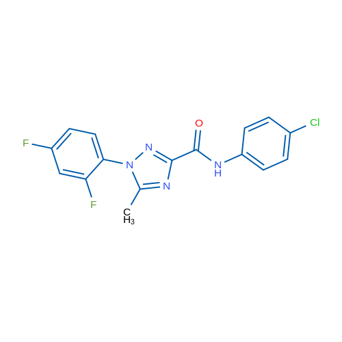 N-(4-Chlorophenyl)-1-(2,4-difluorophenyl)-5-methyl-1H-1,2,4-triazole-3-carboxamide 1g