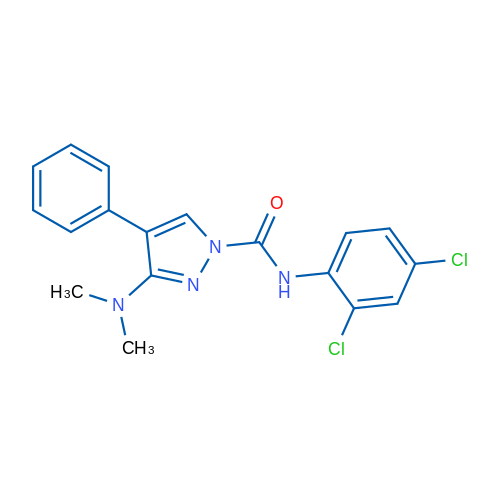 N-(2,4-Dichlorophenyl)-3-(dimethylamino)-4-phenyl-1H-pyrazole-1-carboxamide 1g