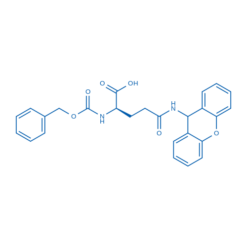 (R)-5-((9H-Xanthen-9-yl)amino)-2-(((benzyloxy)carbonyl)amino)-5-oxopentanoic acid 1g