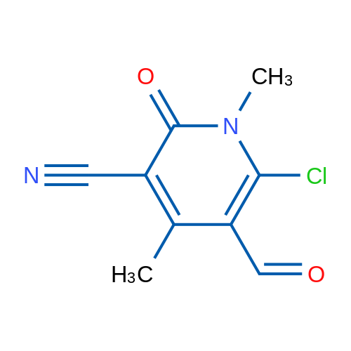 6-Chloro-5-formyl-1,2-dihydro-1,4-dimethyl-2-oxopyridine-3-carbonitrile 1g