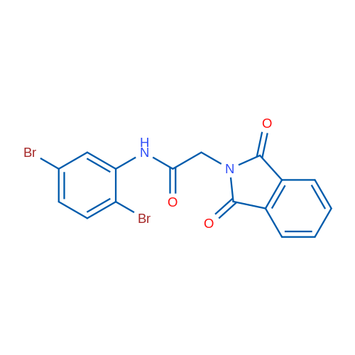 N-(2,5-Dibromophenyl)-2-(1,3-dioxo-2,3-dihydro-1H-isoindol-2-yl)acetamide 1g