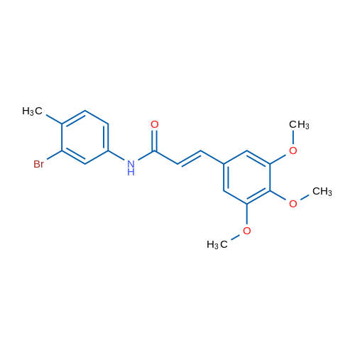 (2E)-N-(3-Bromo-4-methylphenyl)-3-(3,4,5-trimethoxyphenyl)prop-2-enamide 1g