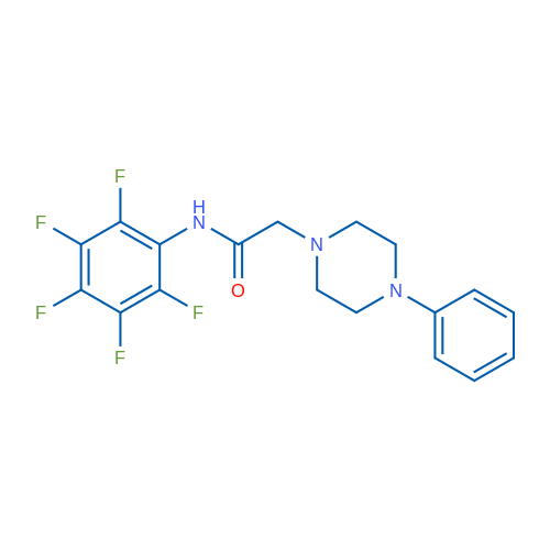 N-(2,3,4,5,6-Pentafluorophenyl)-2-(4-phenylpiperazin-1-yl)acetamide 1g