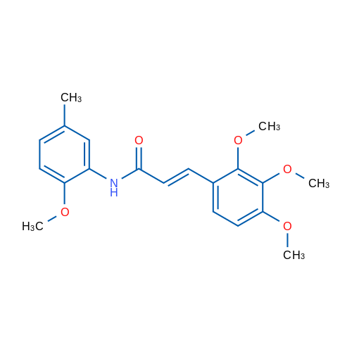 (2E)-N-(2-Methoxy-5-methylphenyl)-3-(2,3,4-trimethoxyphenyl)prop-2-enamide 1g