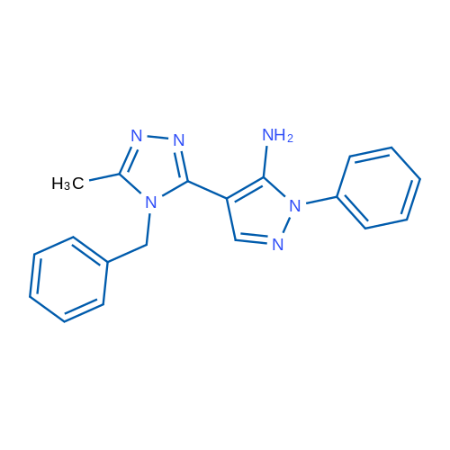 4-(4-Benzyl-5-methyl-4H-1,2,4-triazol-3-yl)-1-phenyl-1H-pyrazol-5-amine 1g