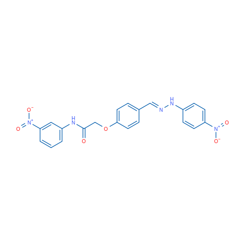 N-(3-Nitrophenyl)-2-(4-((2-(4-nitrophenyl)hydrazono)methyl)phenoxy)acetamide 1g