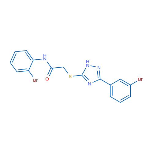 N-(2-Bromophenyl)-2-((3-(3-bromophenyl)-1H-1,2,4-triazol-5-yl)thio)acetamide 1g