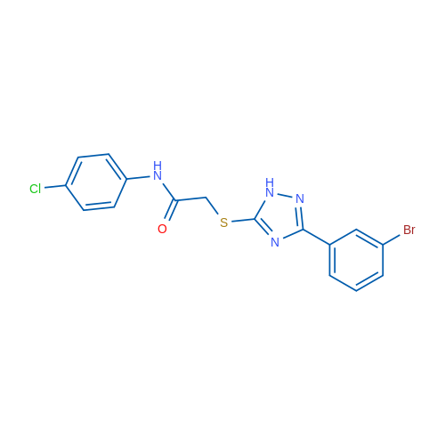 2-((3-(3-Bromophenyl)-1H-1,2,4-triazol-5-yl)thio)-N-(4-chlorophenyl)acetamide 1g